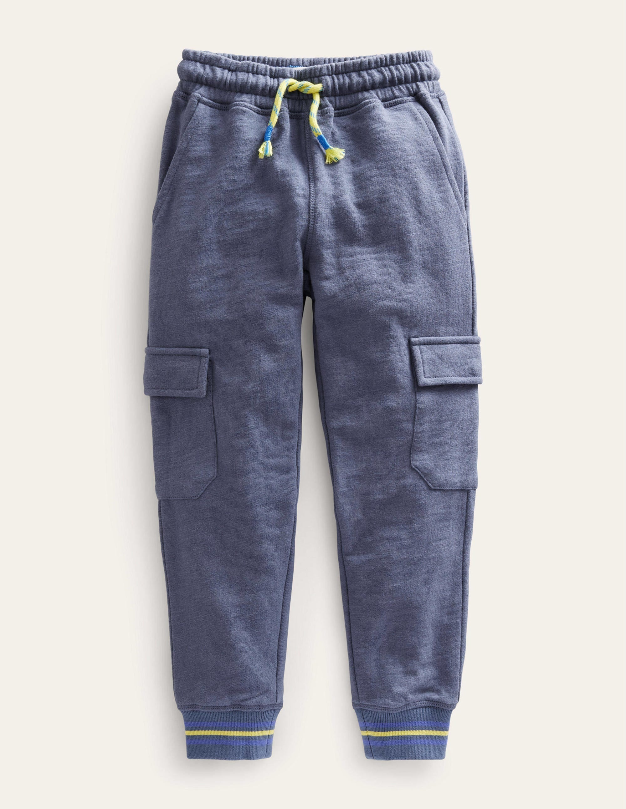 Slub Cargo Joggers-Robot Blue - Image 1