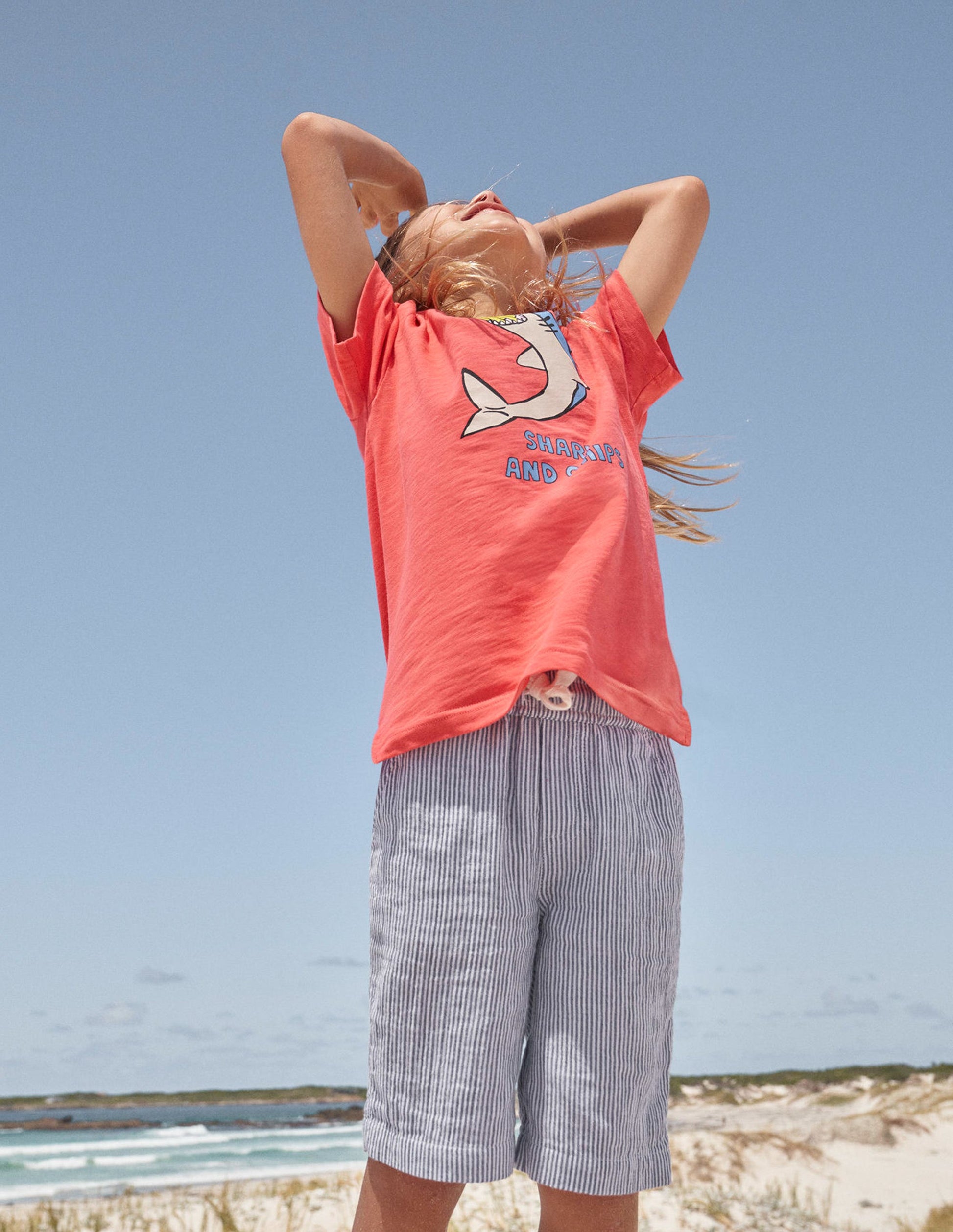 Lightweight Holiday Shorts-College Navy Ticking-4