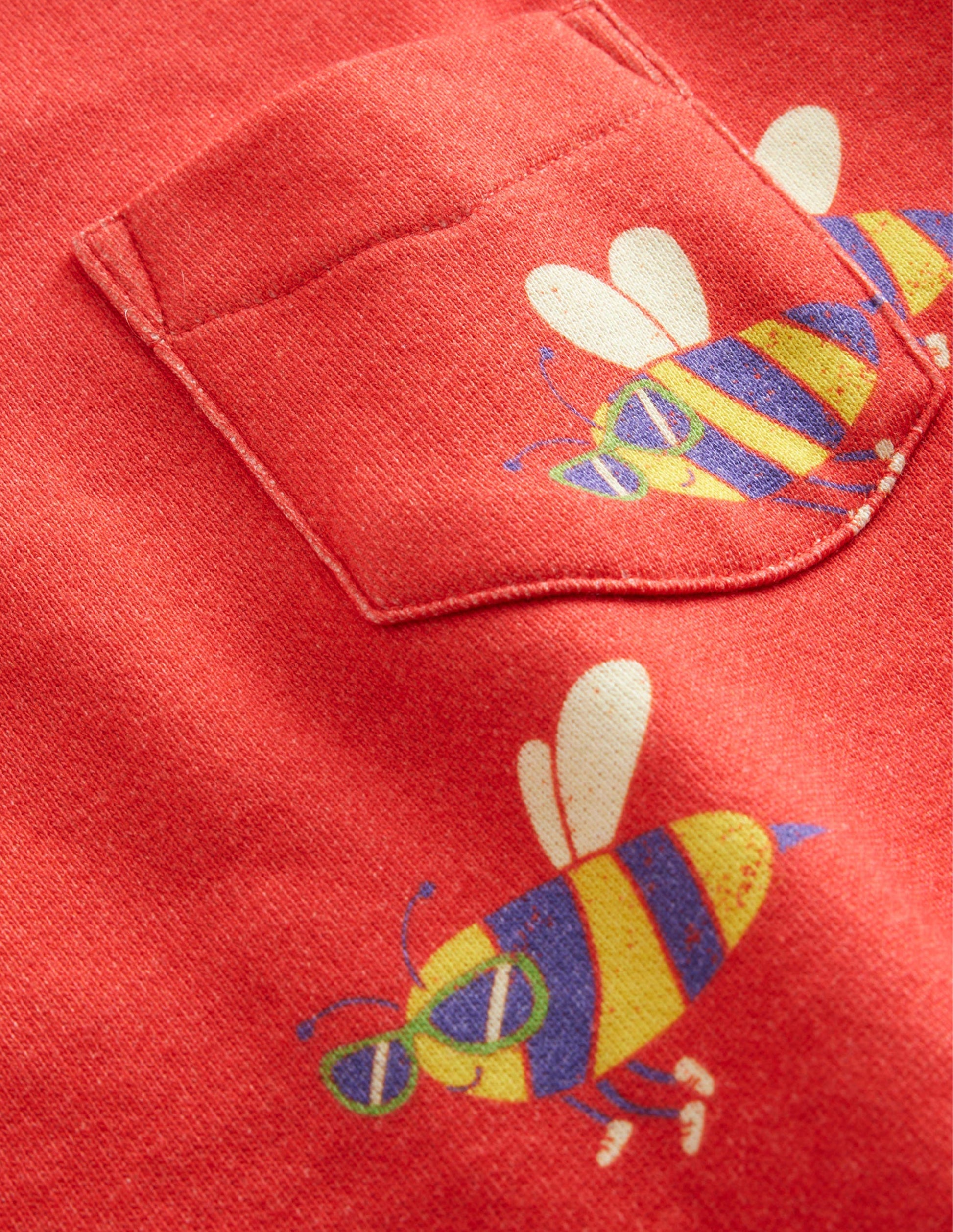 Printed Sweatshirt-Jam  Red Dude Bees-3