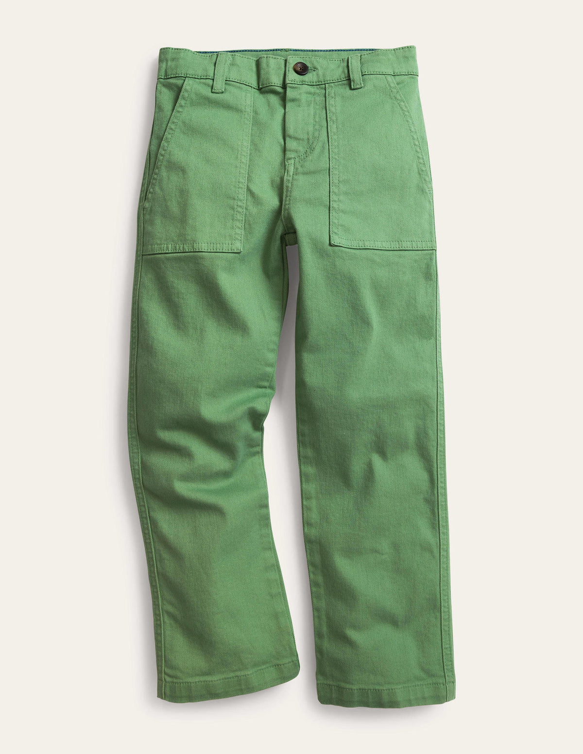 Relaxed Pocket Trousers-Deep Grass Green-1
