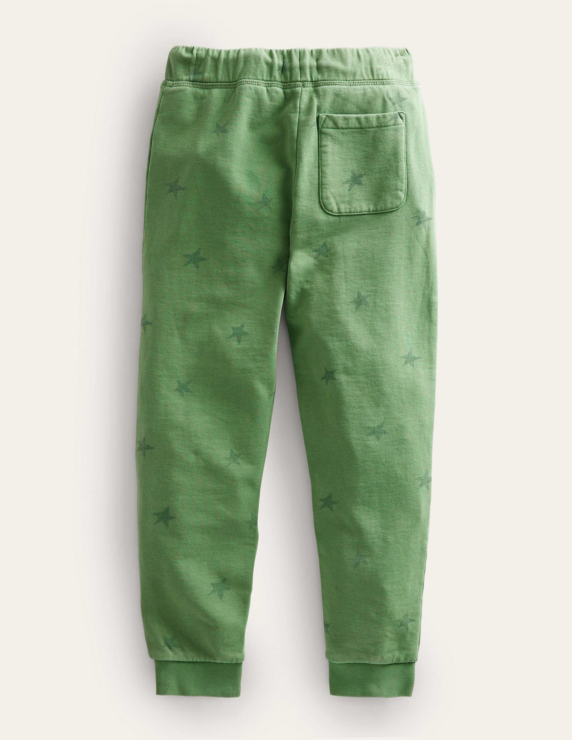 Printed Garment Dye Joggers-Safari Green Scribble Star-2