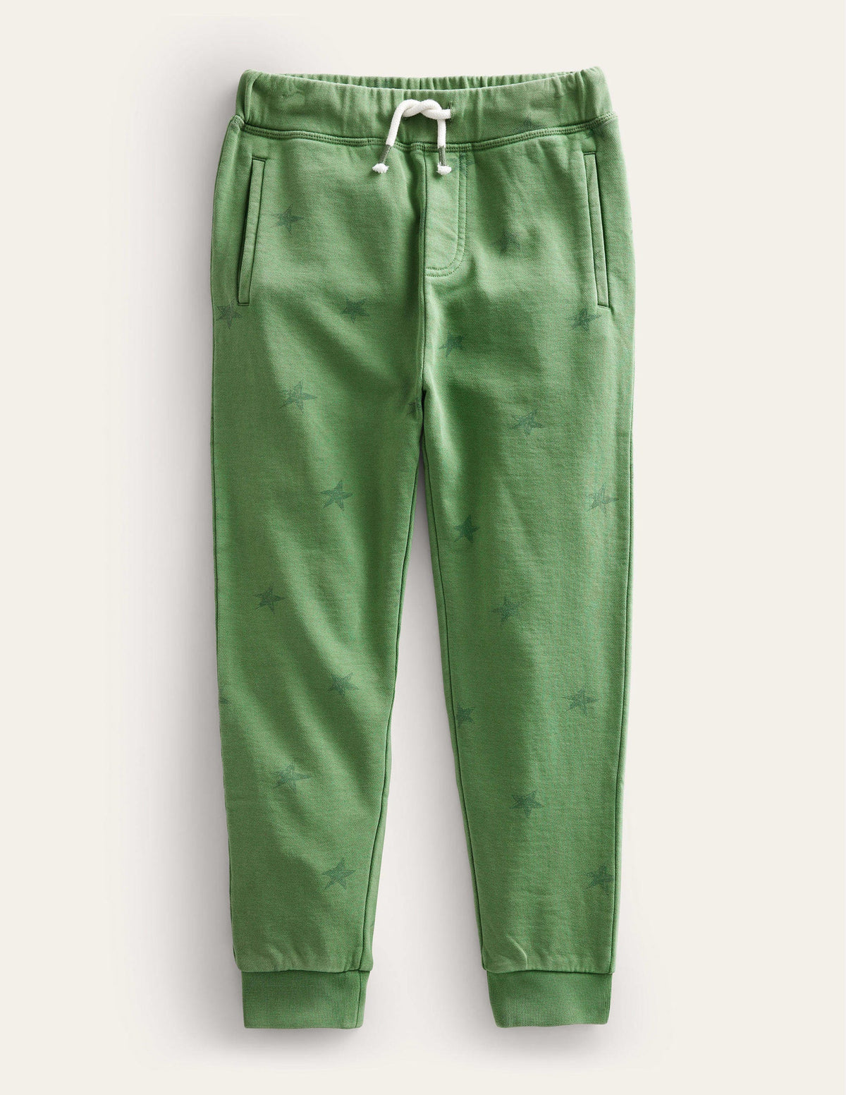 Printed Garment Dye Joggers-Safari Green Scribble Star - Image 1