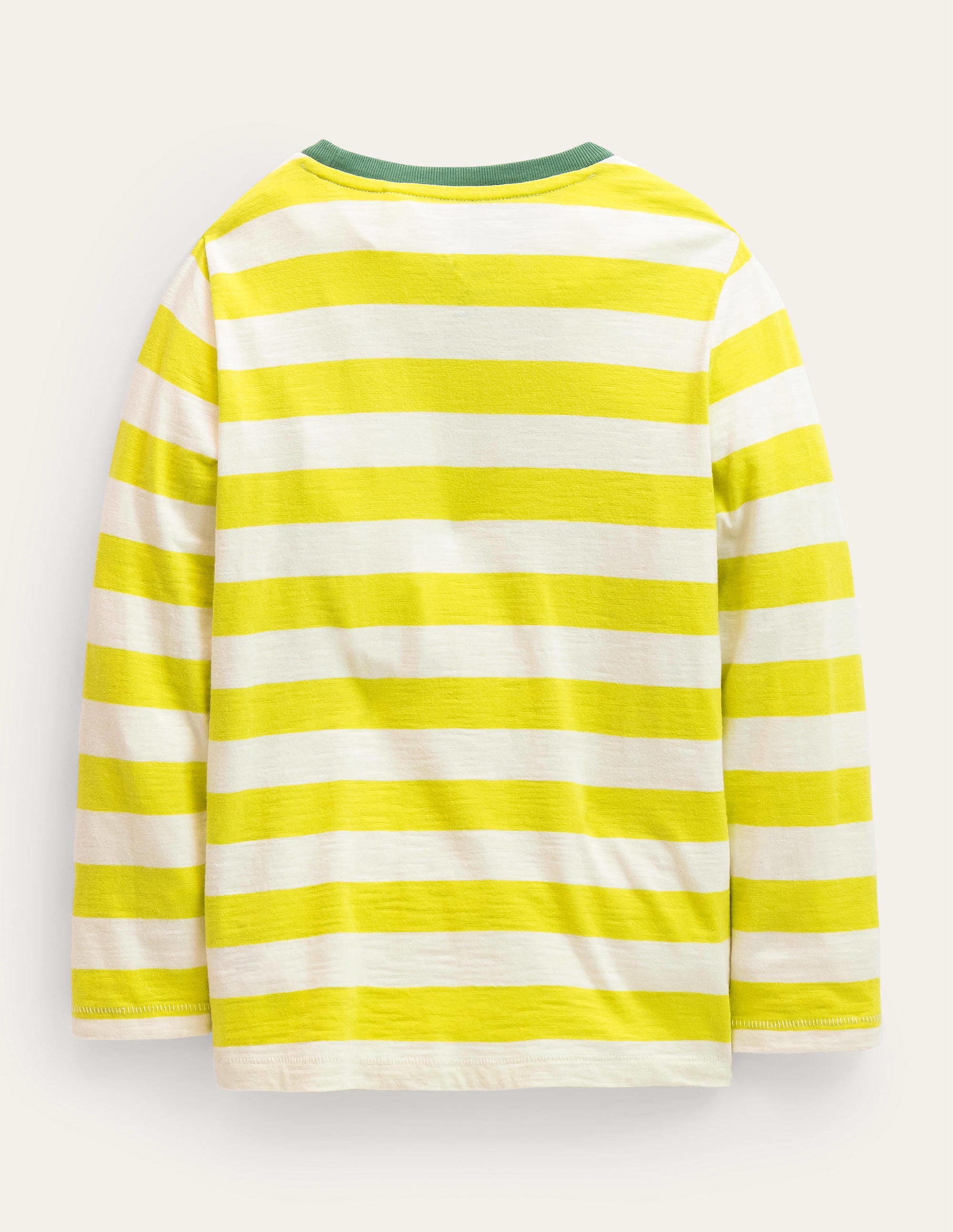 Long-sleeved Washed T-shirt-Gooseberry/Vanilla pod - Image 2