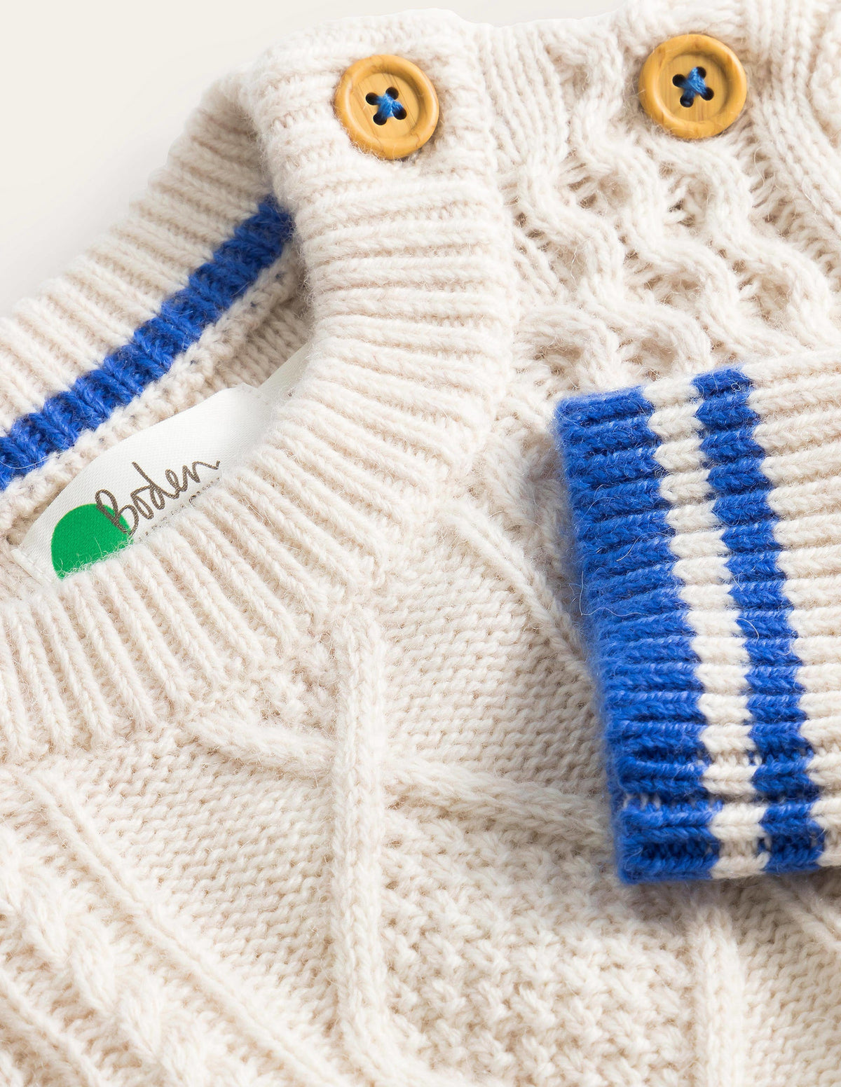 Cable Jumper-Ecru Marl - Image 3
