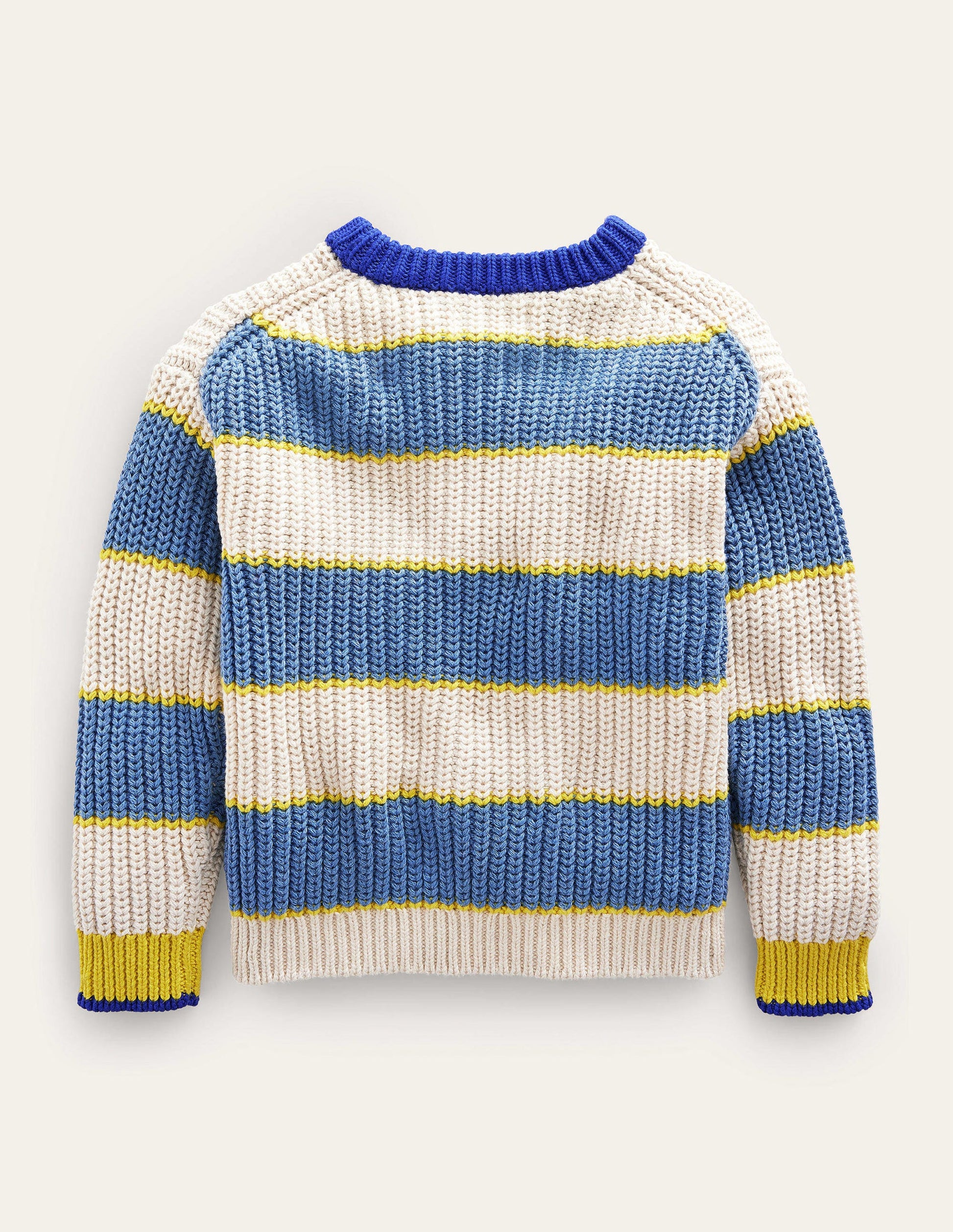 Dropped Shoulder Rib Jumper-Multi-2