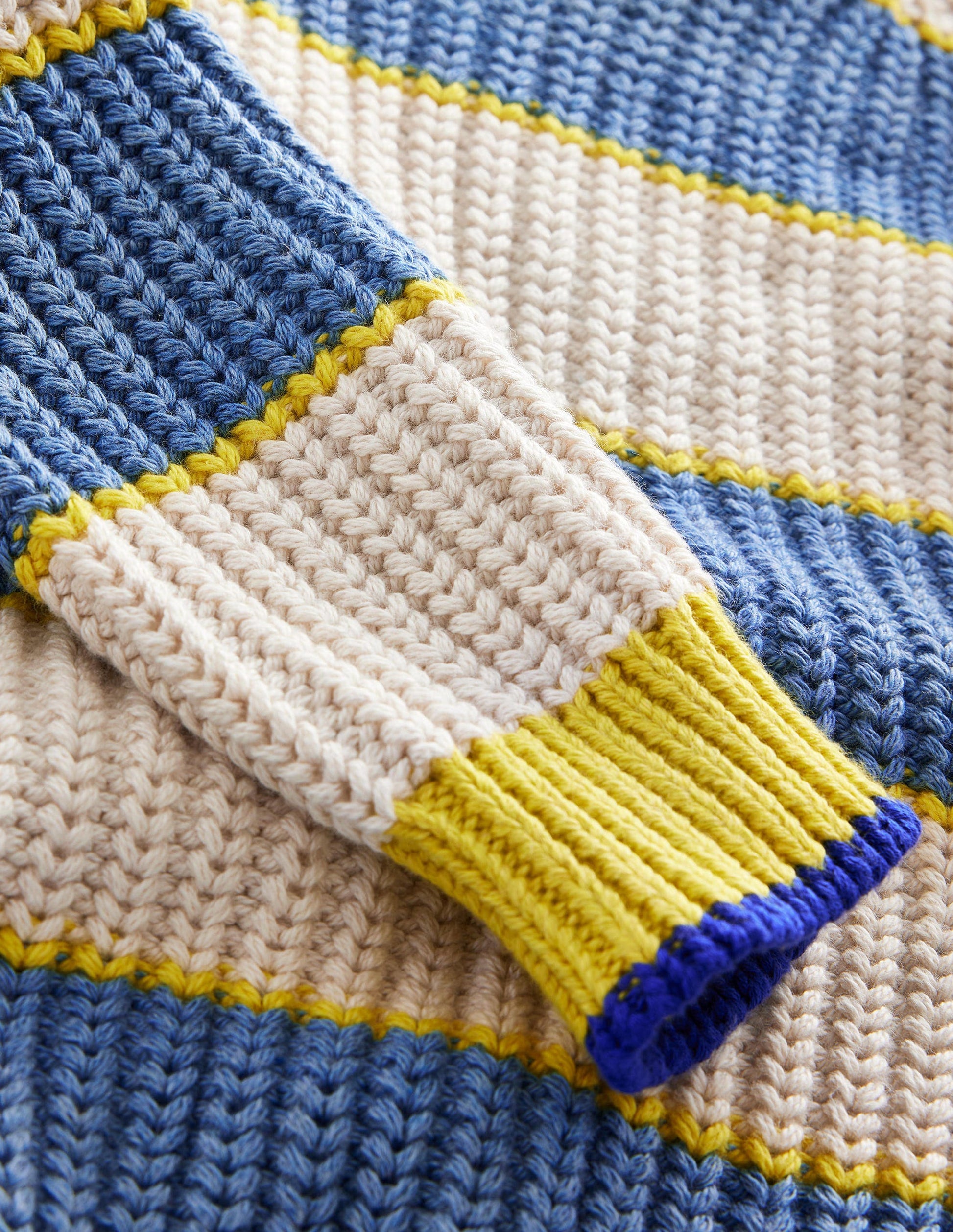 Dropped Shoulder Rib Jumper-Multi-3