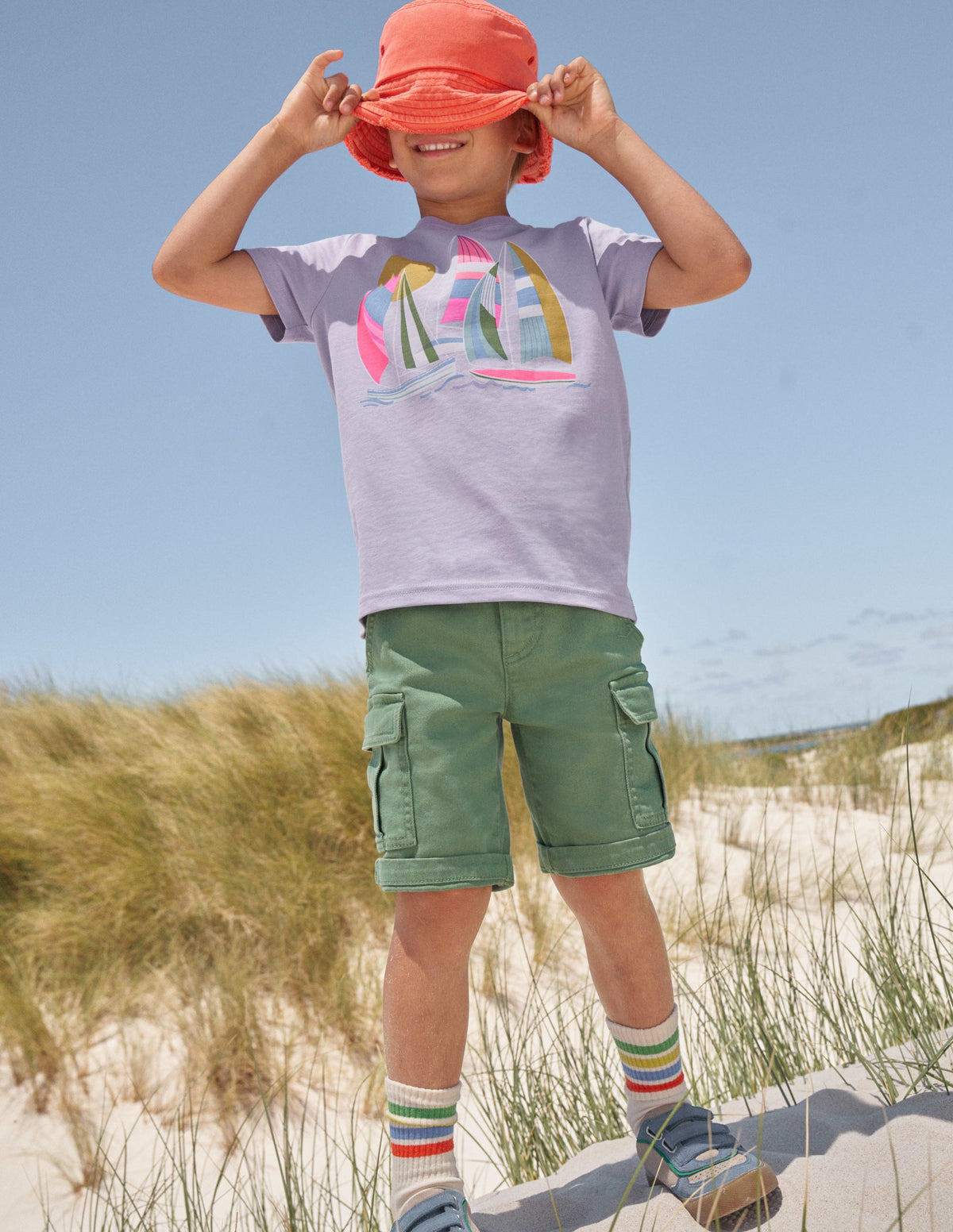 Graphic-Print Cotton T-Shirt-Misty Lavender-4