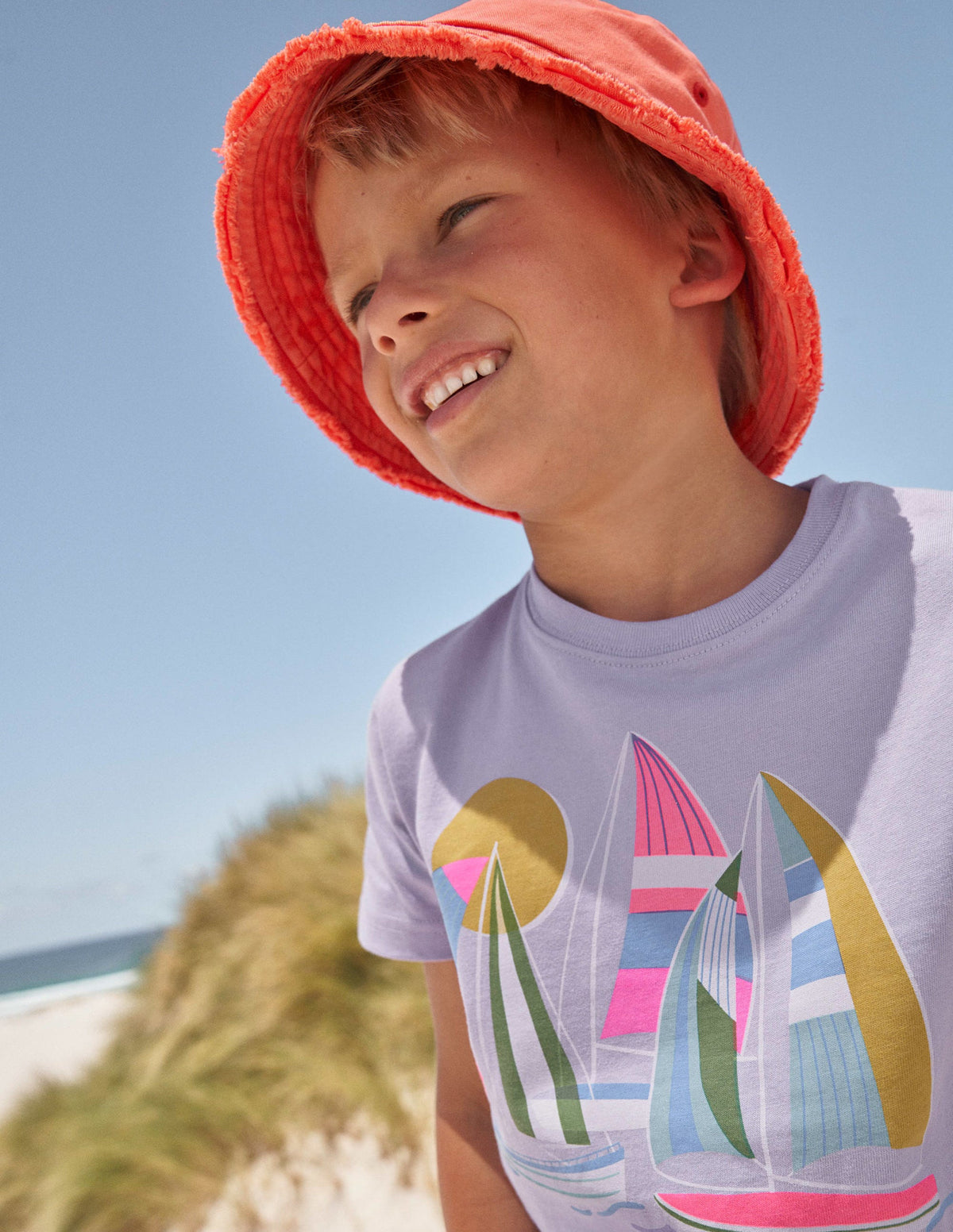 Graphic-Print Cotton T-Shirt-Misty Lavender-5
