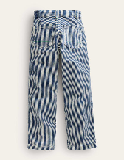 Ticking Relaxed Pocket Trouser-Ticking Stripe-3