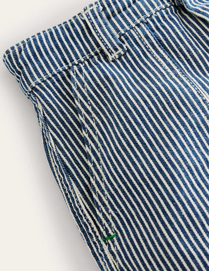 Ticking Relaxed Pocket Trouser-Ticking Stripe-4