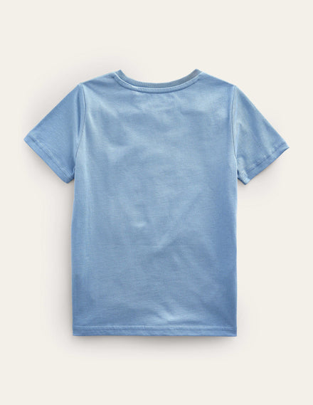 Animal Education T-shirt-Pebble Blue Insects