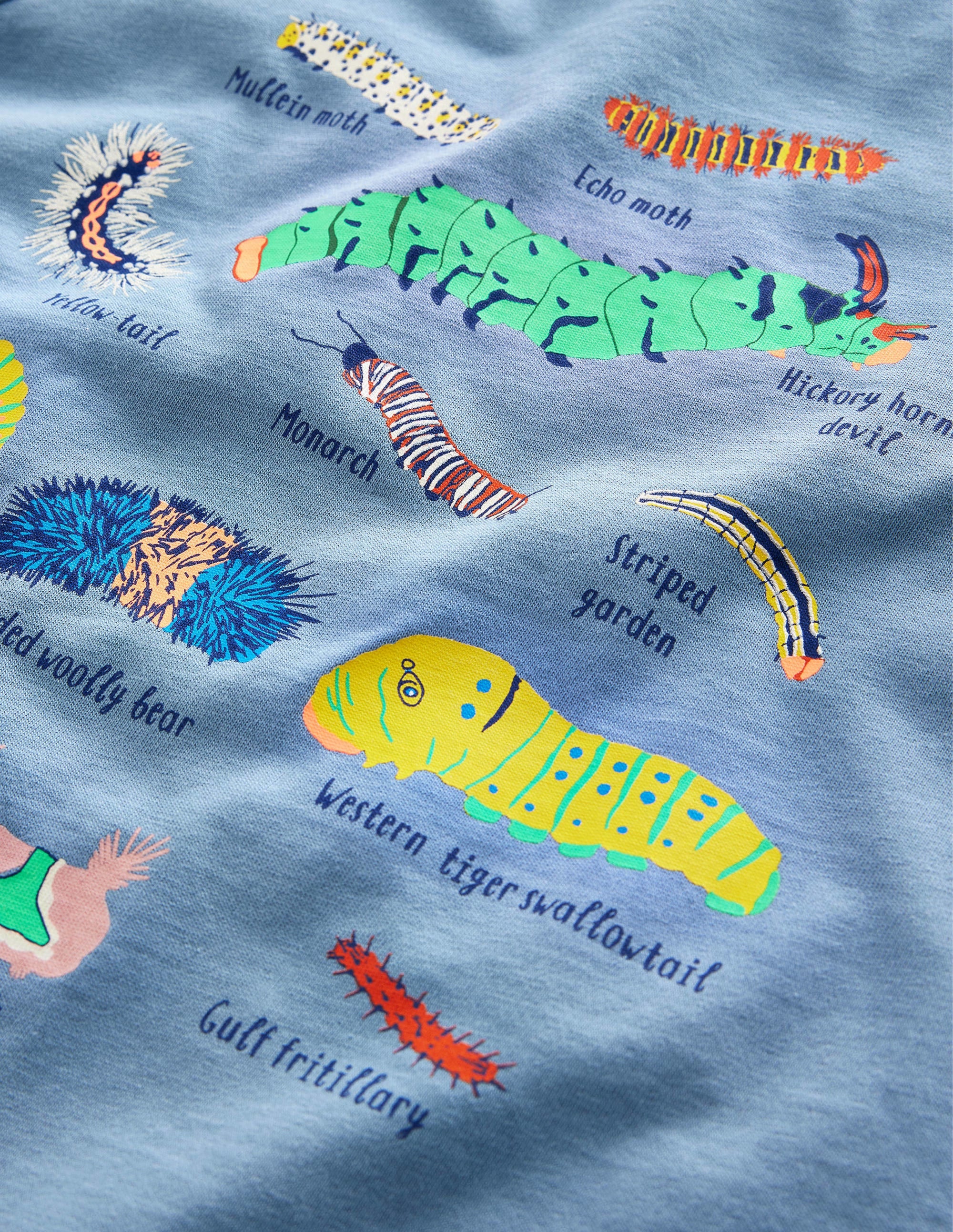 Animal Education T-shirt-Pebble Blue Insects - Image 3