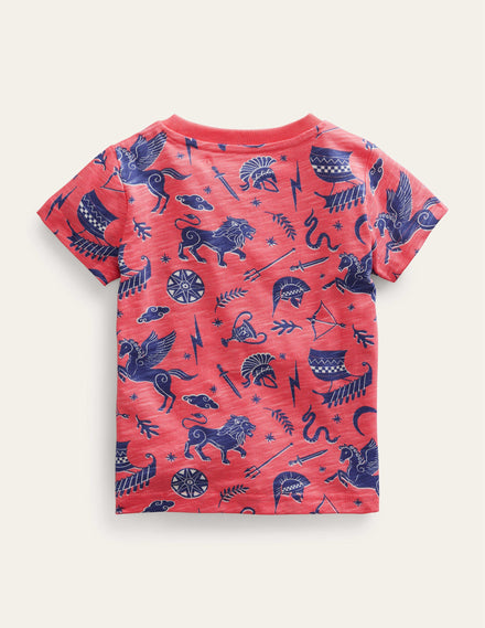 All-over Printed T-Shirt-French Pink