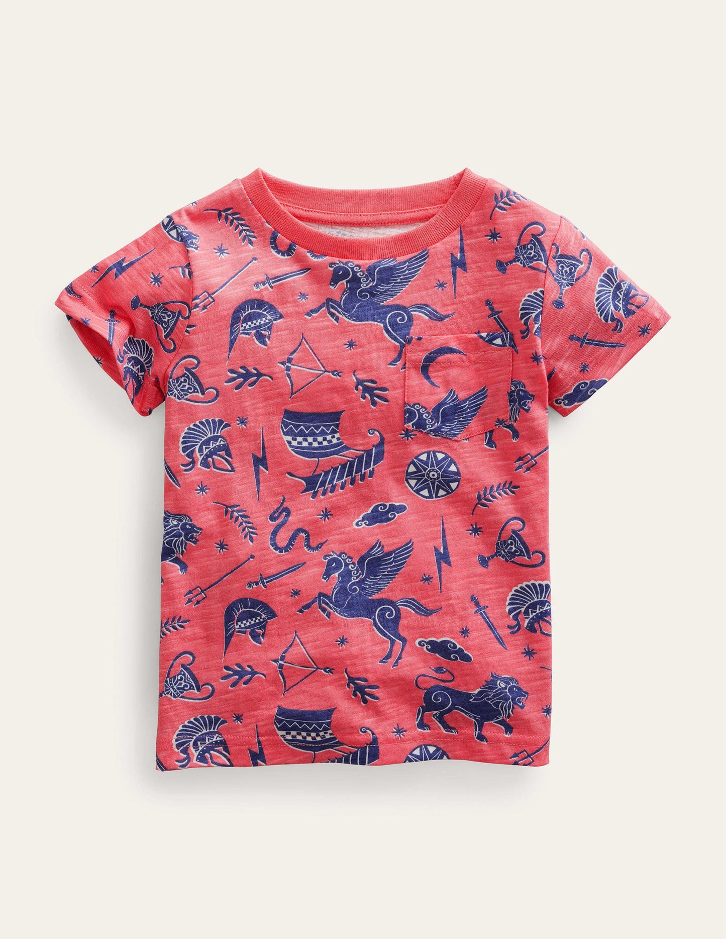 All-over Printed T-Shirt-French Pink