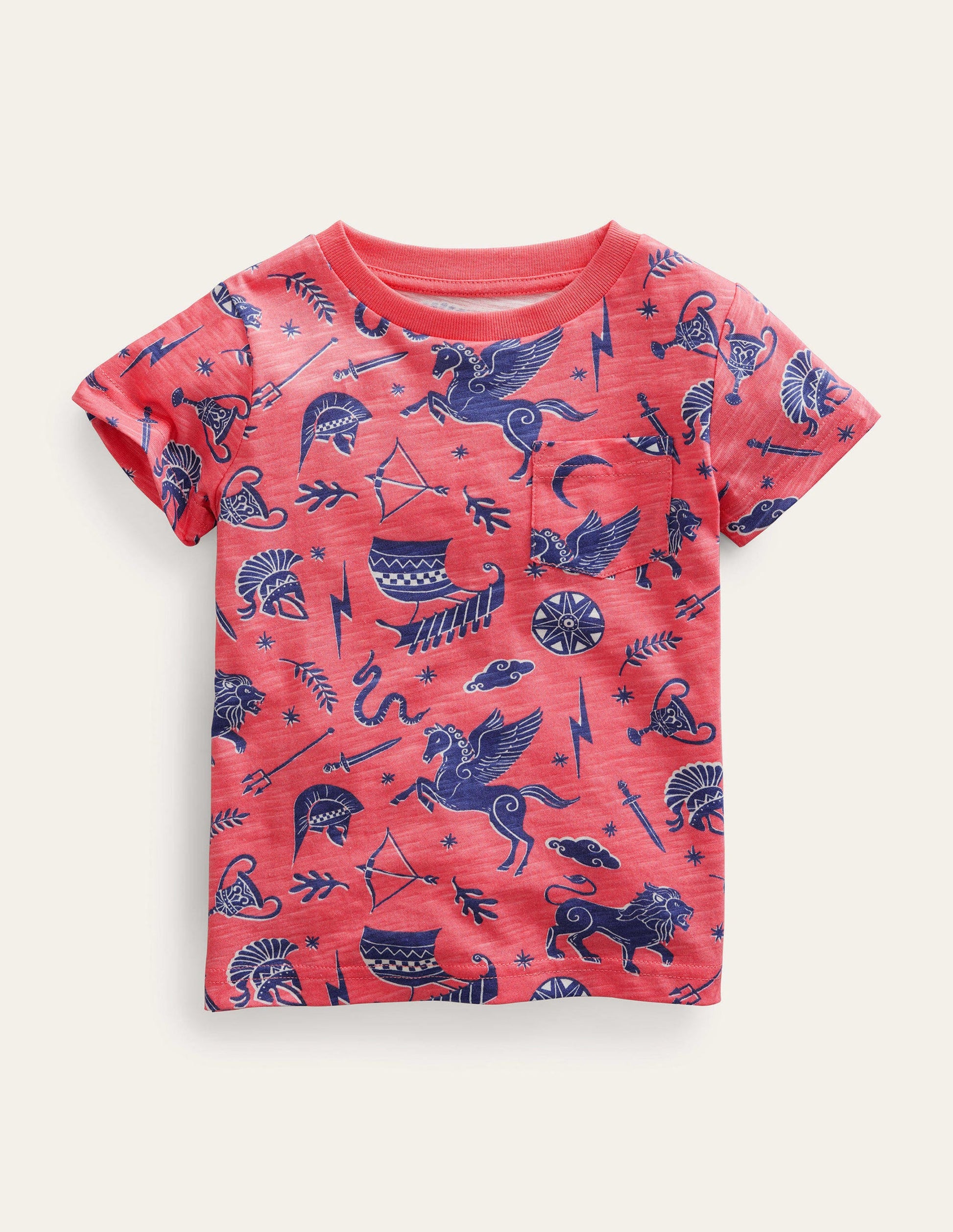 All-over Printed T-Shirt-French Pink-1
