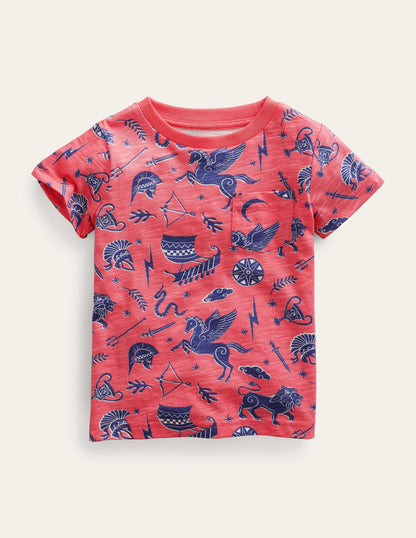 All-over Printed T-Shirt-French Pink-1