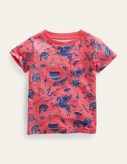 All-over Printed T-Shirt-French Pink