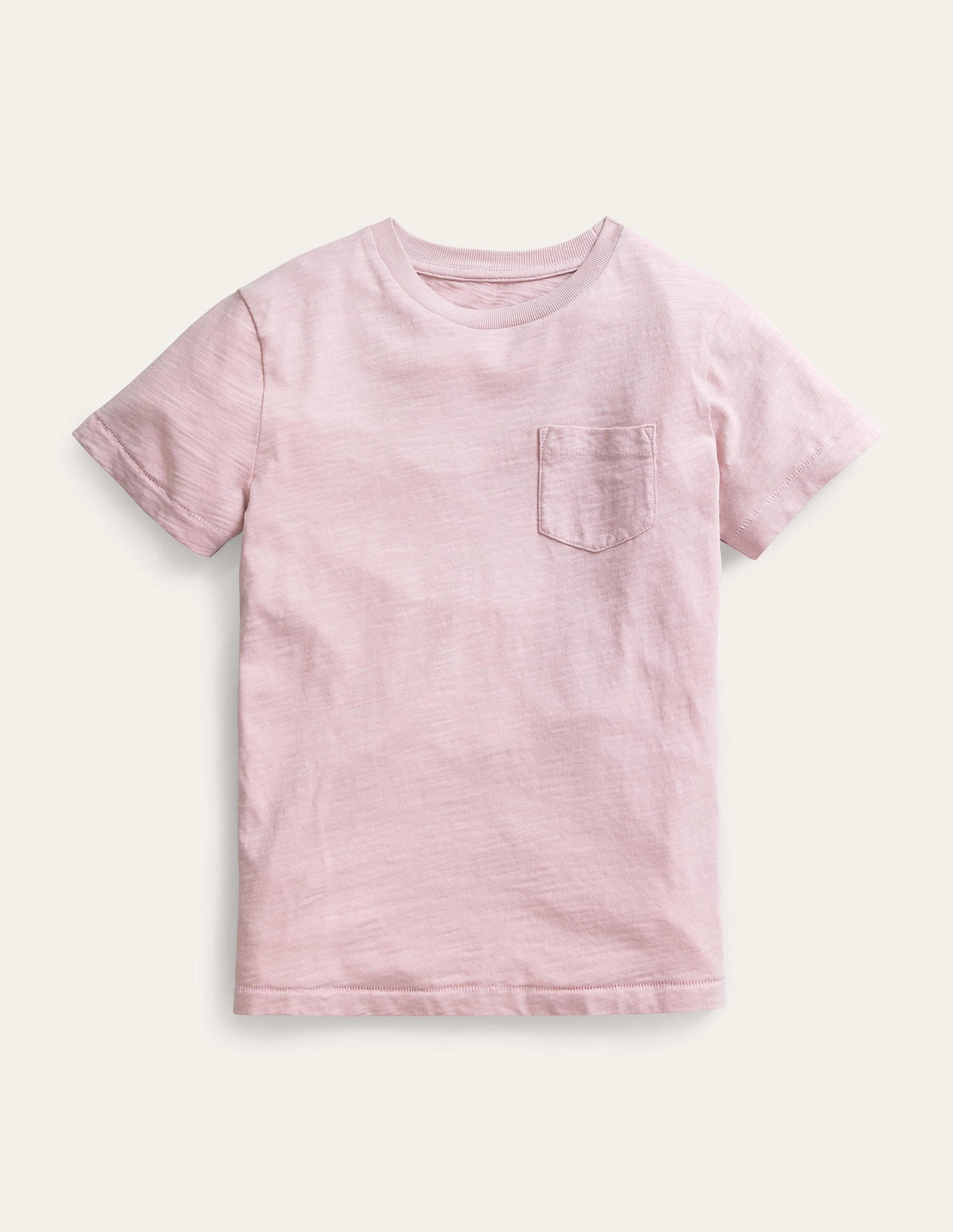 Washed Slub T-shirt-French Pink - Image 1