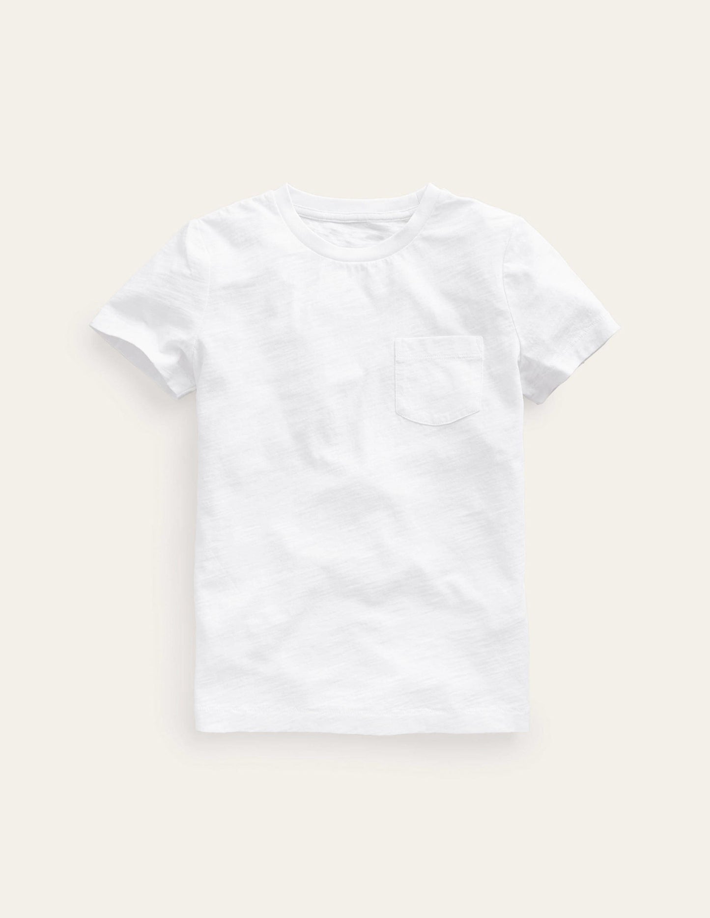 Washed Slub T-shirt-White