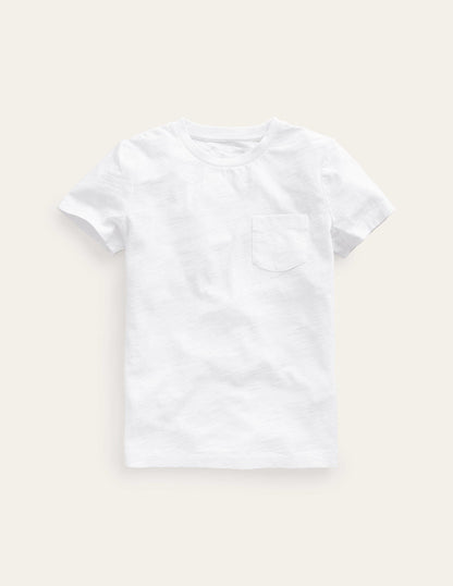 Washed Slub T-shirt-White