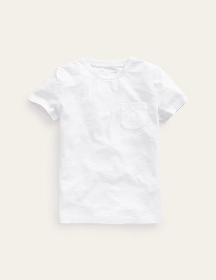 Washed Slub T-shirt-White