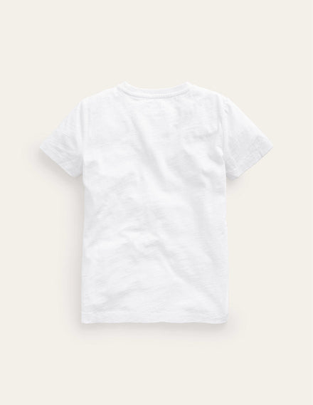 Washed Slub T-shirt-White