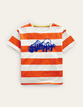 Slogan T-shirt-Mandarin Orange/Vanilla Summit