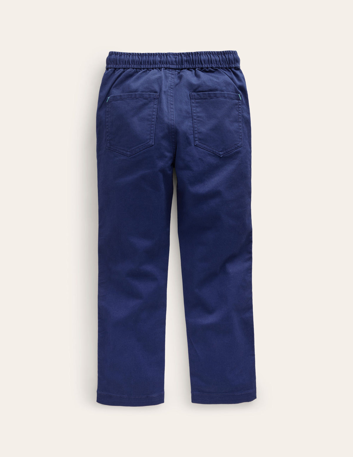 Slim Pull-On Trousers-College Navy - Image 2