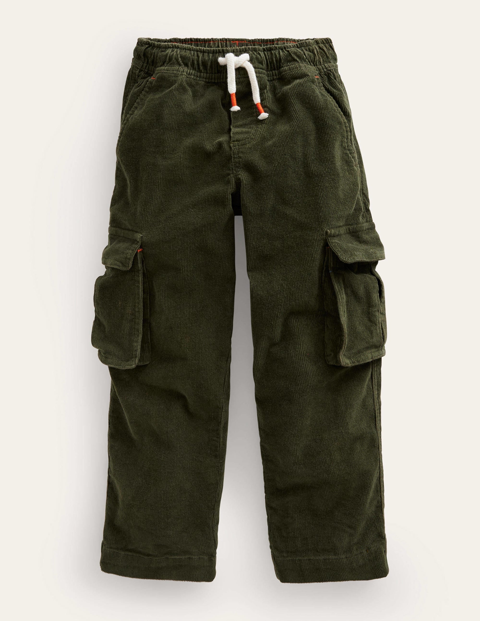 Cord Cargo Trousers-Classic Khaki - Image 1