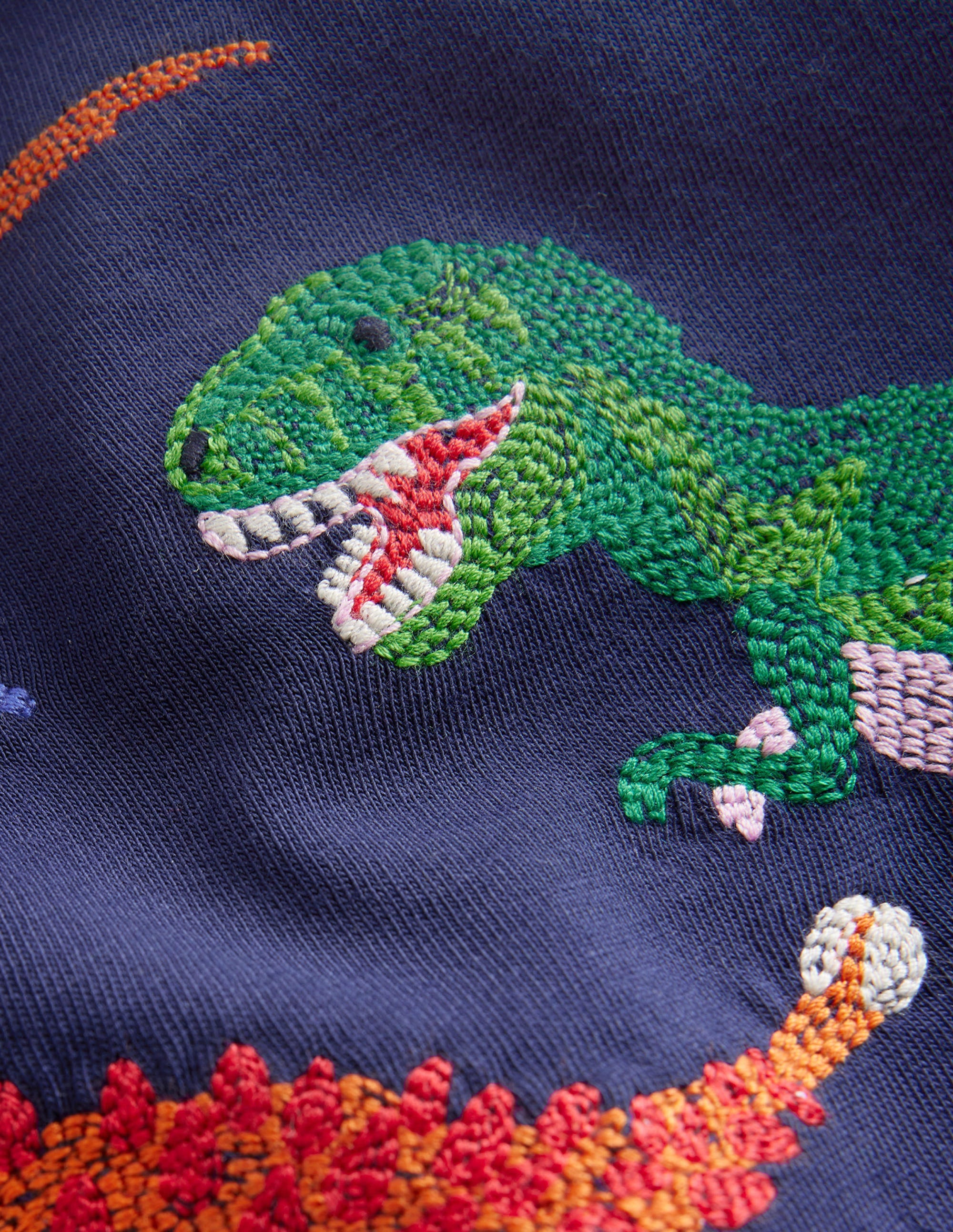 Small Superstitch T-shirt-College Navy Dinos - Image 3