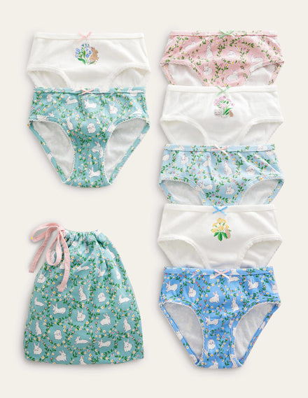 Pants 7 Pack-Spring Bunnies