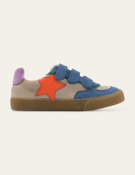 Leather Low Tops (Boys)-Multi