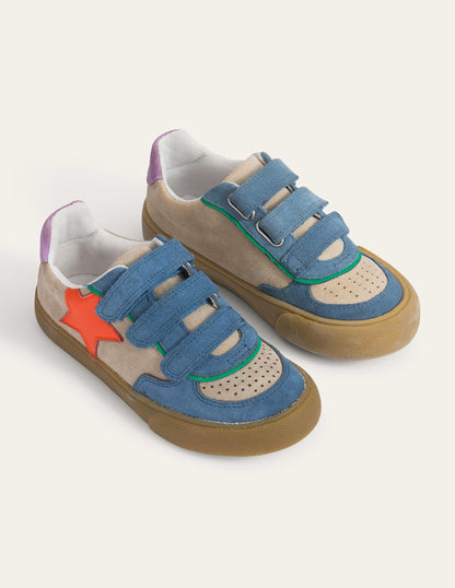 Leather Low Tops (Boys)-Multi