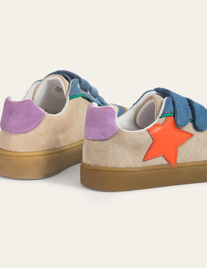 Leather Low Tops (Boys)-Multi