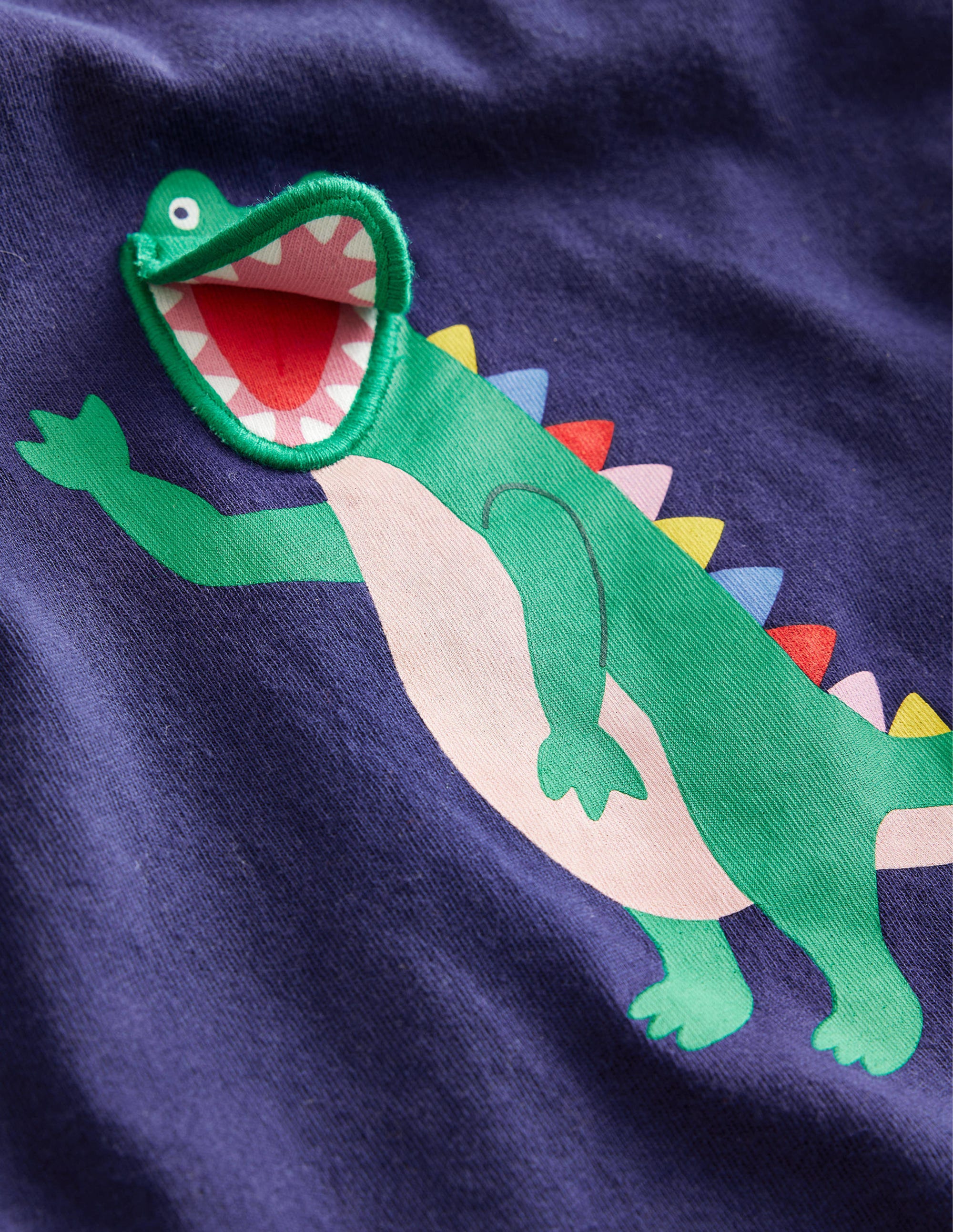 Lift-the-flap T-shirt-Starboard Blue Crocodile - Image 3