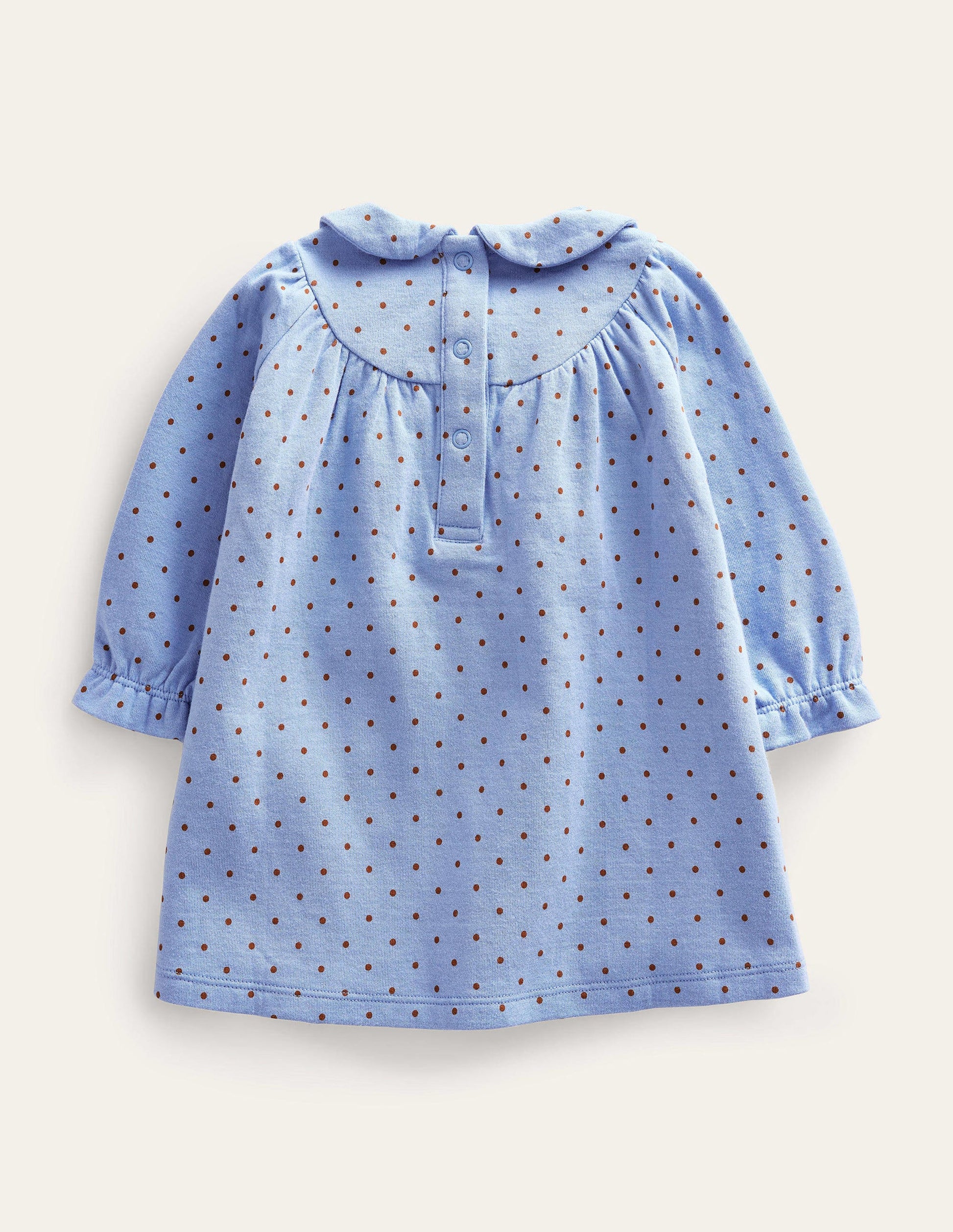 Double Sided Jersey Dress-Brunnera Butterscotch Brown-2