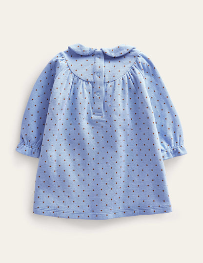 Double Sided Jersey Dress-Brunnera Butterscotch Brown-2