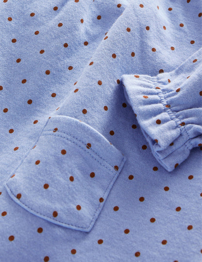 Double Sided Jersey Dress-Brunnera Butterscotch Brown-3