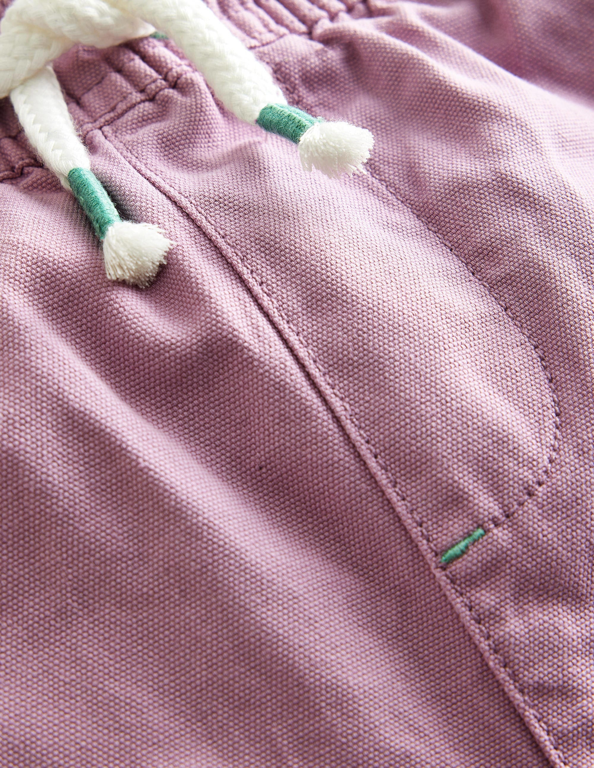 Pull-on Drawstring Shorts-Smokey Lavender - Image 3