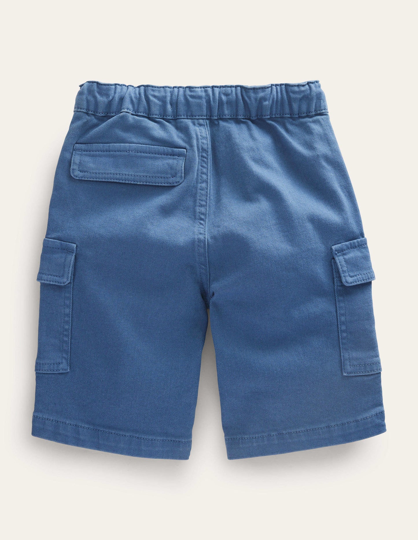 Garment Dye Cargo Shorts-Robot Blue