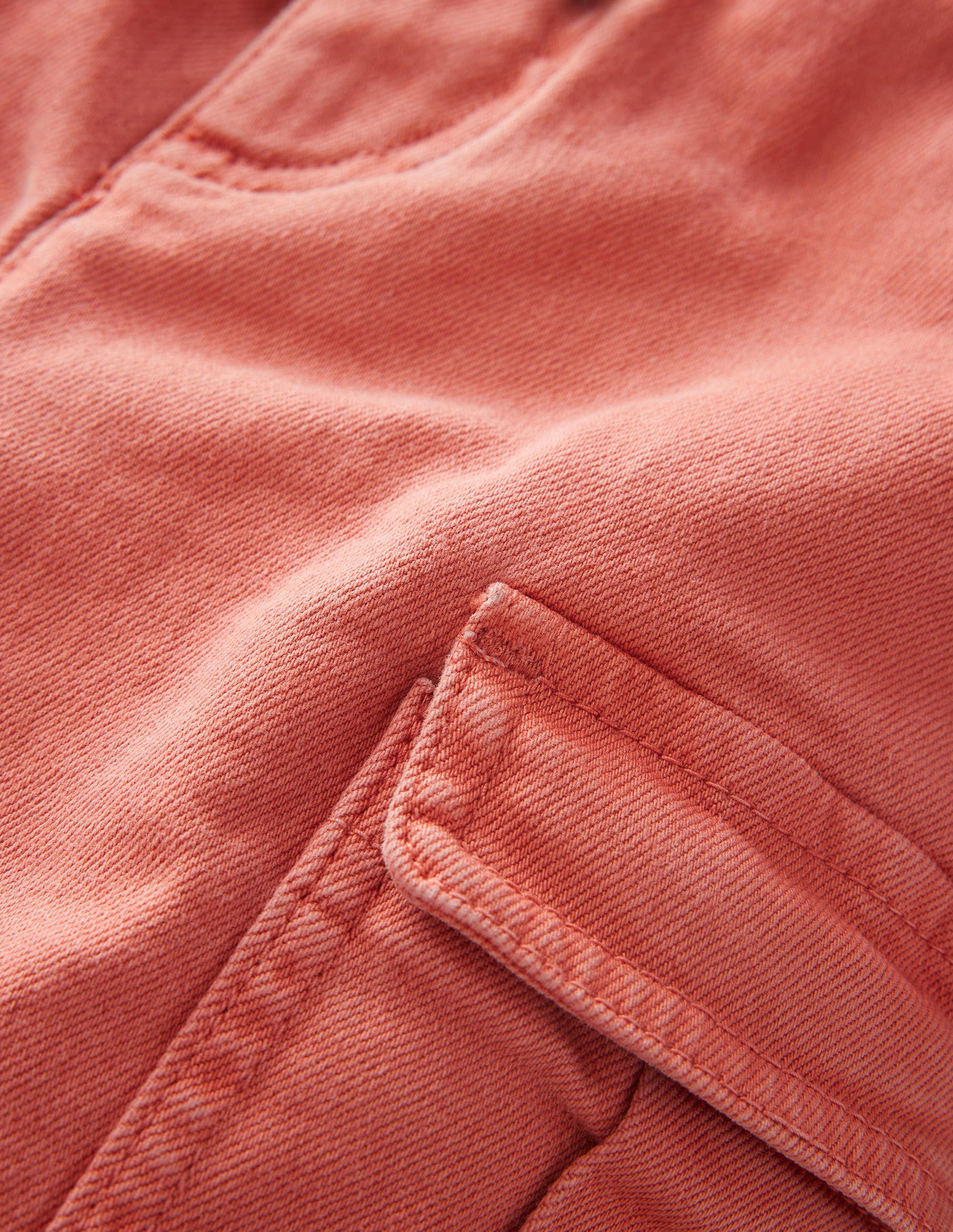 Garment Dye Cargo Shorts-Washed Jam Red-3