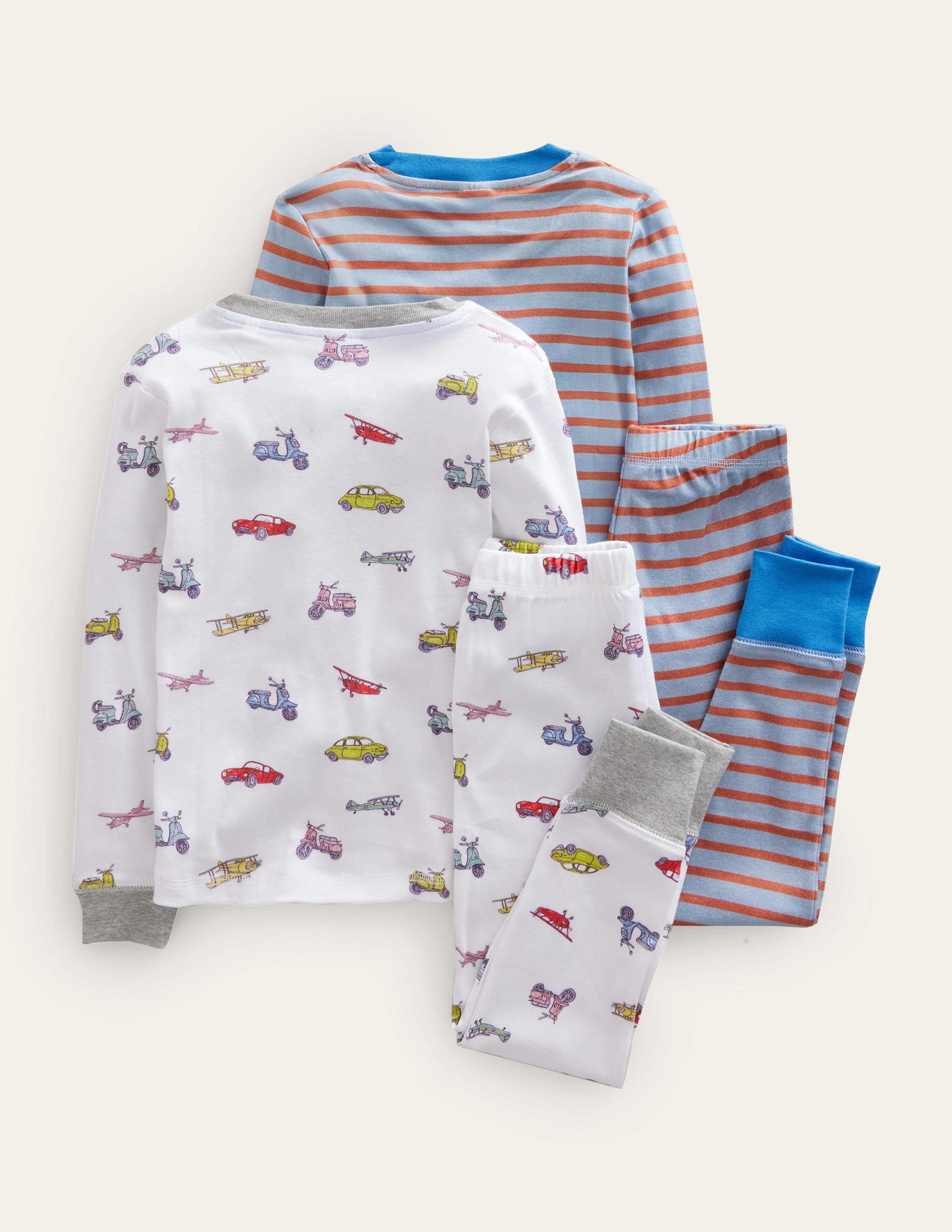 Snug Twin Pack Long Pyjamas-Vehicles - Image 2