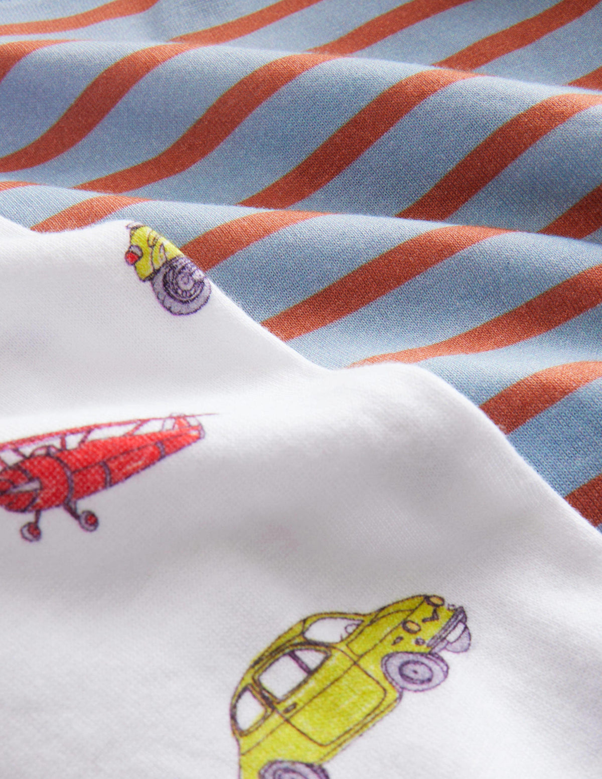 Snug Twin Pack Long Pyjamas-Vehicles-3
