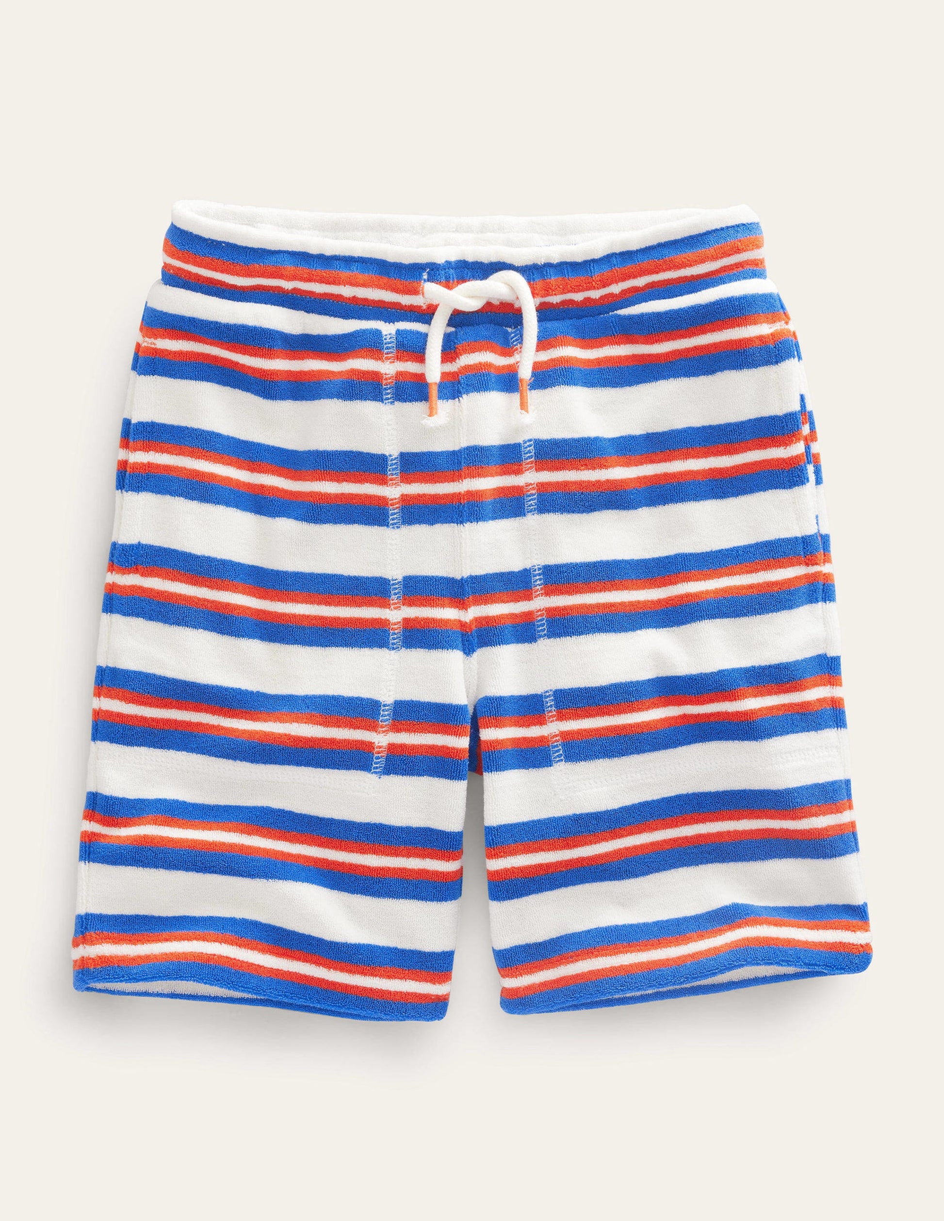 Towelling Sweat Shorts-Blue/Multi-1