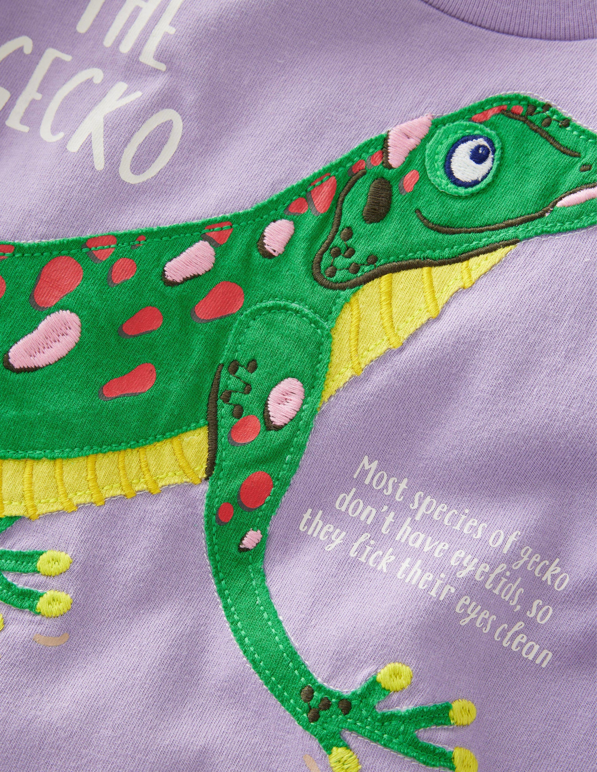 Animal Facts T-shirt-Misty Lavender Lizard-9