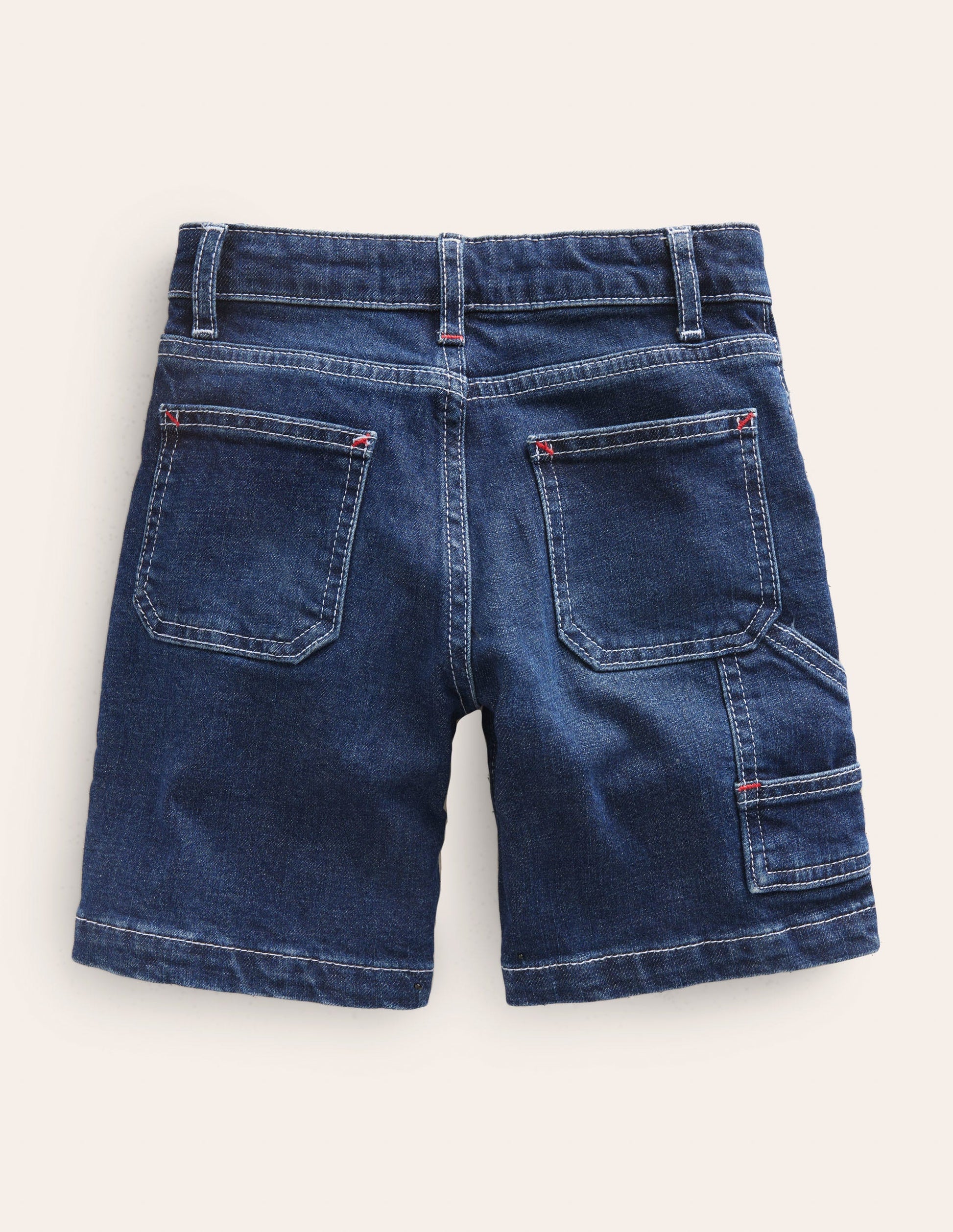 Canvas Carpenter Shorts-Mid Wash-2
