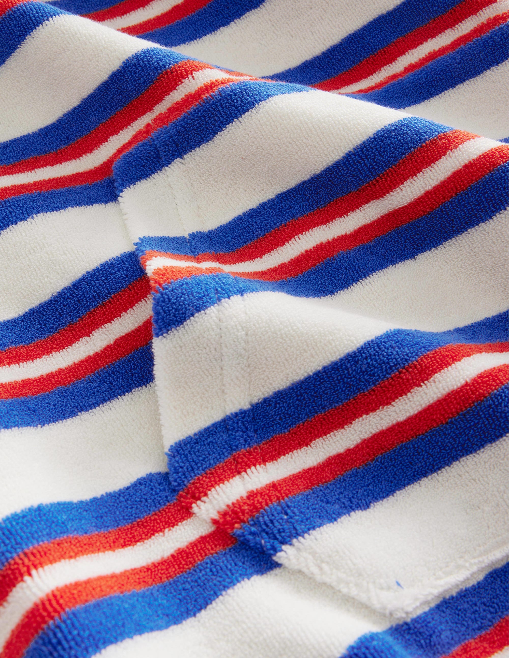 Towelling Hoodie-Cabana Blue Multi Stripe - Image 3