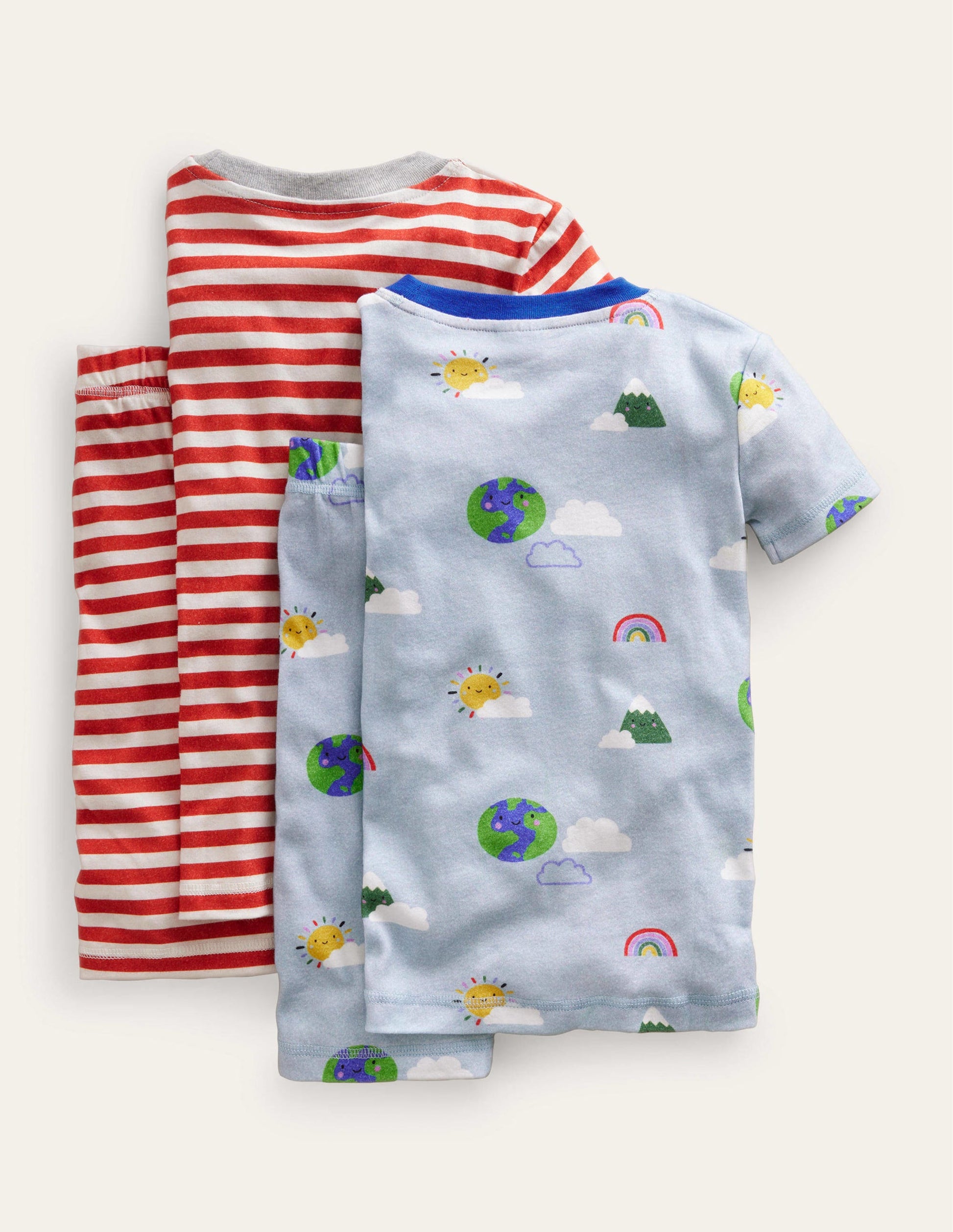 Snug Twin Pack Short Pyjamas-Weather-2