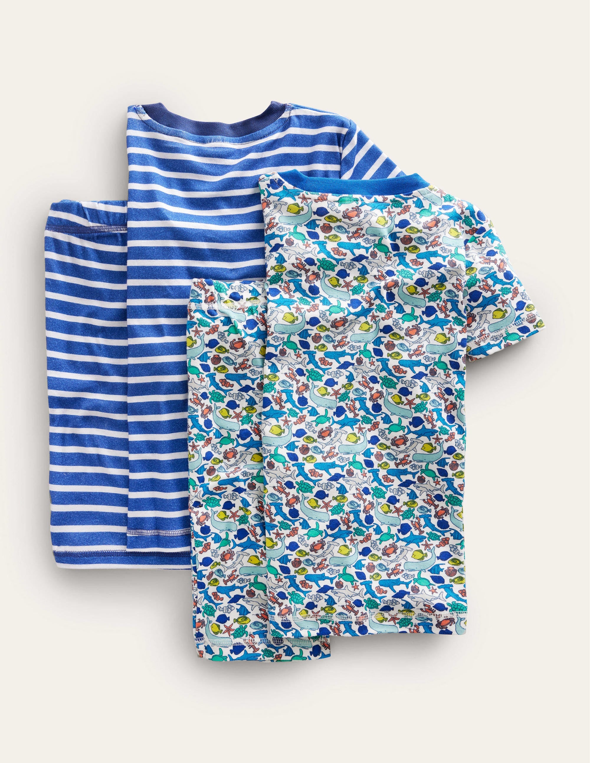 Snug Twin Pack Short Pyjamas-Multi Reef - Image 2
