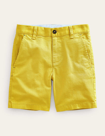 Classic Chino Shorts-Sweetcorn Yellow-1